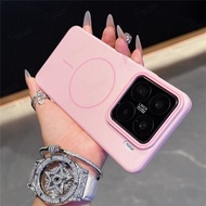 Ốp điện thoại sạc không dây từ tính hình vuông sang trọng Cho Xiaomi Redmi Note 14 13 12 Pro + Redmi