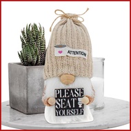 Gnome Toilet Decoration Cute Knitted Stuffed Decorations Gnome Doll Tomte Stuffed Doll Bathroom Deco