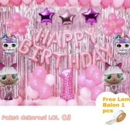 Jasa Paket Balon Dekorasi Ulang Tahun Birthday Tema Lol Surprise sud