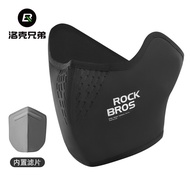 AT/🧨Brother Locke（ROCKBROS） Rockbros Warm Cycling Mask Motorcycle Fleece Cold-Proof Scarf for Men and Women Outdoor Wind