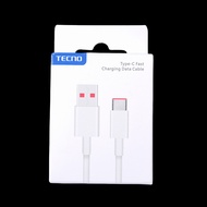 Original Tecno 33W 45W 68W Fast Charging 100cm USB Type C Line Cord For Tecno Camon 40 30 Pro 5G 30S