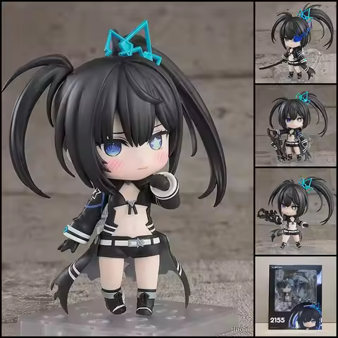 #2155 Black Rock Shooter Ailisya Pvc Collectible Figurine With Movable Joints Replaceable Head Sculp