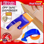 KIDARIO OPP Tape Dispenser / Tape Cutter 2 Inch 48mm / OPP Tape 48mm x90y (🎁 OPP Tape 48mm x90y 1'ro