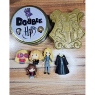 TAKE ALL Harry Potter Toy Doll Minis Hermione Luna Lovegod with Dobble Case WBEI + Hogwarts Case