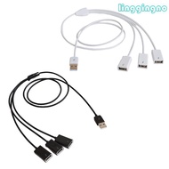 RR Multiple USB Port USB 1 Male to 3 Female Power Cord Extension Hub Cable 1m 3 3ft