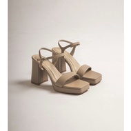 25twentyfives - V6 รองเท้าส้นตันสายคาด เรียบหรูดูแพง สูง4นิ้ว|ส่งตรงจาก Wilana shoes