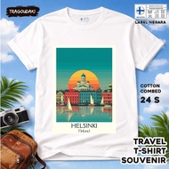 FINLAND SOUVENIR T-SHIRT 10 WEAR ORIGINAL FINLAND COTTON 24S SOUVENIR PREMIUM GIFT