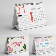 A6 2026 Desk Calendar - A6 Size - Aesthetic Desk Calendar 2026 - Spiral Calendar by. TOKE