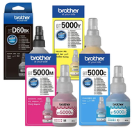 BROTHER - BTD60BK + BT5000CMY 原廠高容量墨水盒四色套裝 平行進口