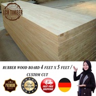 [ Rubber Wood Board AC 25mm ] 🌲 Rubber Wood  Rubber Wood Board  Rubber Wood Table Top  Rubber Table  Rubber Wood Dining