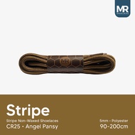 MR Shoelaces CR25 Angel Pansy (Mocha Gold) Round Patterned ShoeTALI Patterned/ 5-6mm 80cm 90cm 100cm