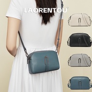 LAORENTOU Women's Small Genuine Bovine Leather Sling Bag, Multi-colors Crossbody Bag for Work, Daily