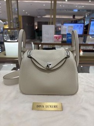 店舖現貨❤️‍🔥 Hermes Mini Lindy 奶昔白 全新