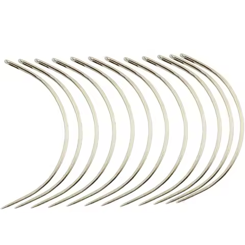 Curved Weaving Needles Set C Type Upholstery Carpet Leather Canvas Wig Weaving Cap Fabric Crafting R