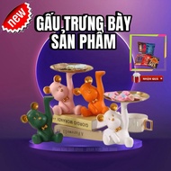 Decorative bear holds lovely and luxurious items for home decoration