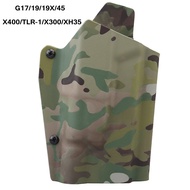 【YUNimko】 Kydex  Holster Tactical Glock 17 Light Bearing Waist Holster For G17/19/19X/45/43 With Lig