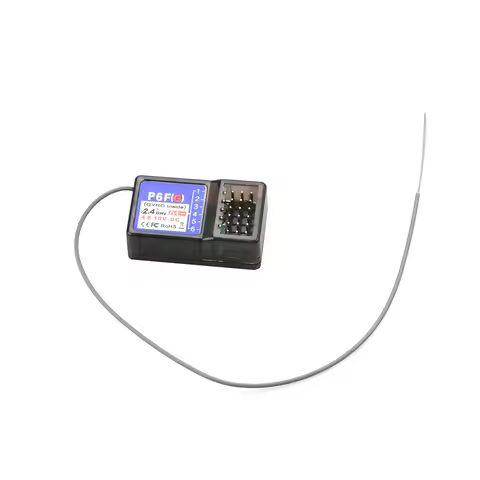 2.4G 6CH P6FG Receiver with Gyro for DumboRC RC X6 Transmitter P6FG Receiver 400M Control Distance F