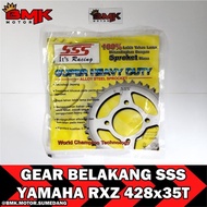 Yamaha Rxz Rear Gear 428 X 35T & 36T Sss - 428X35T