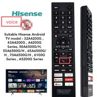 HISENSE ANDROID SMART TV REMOTE CONTROL (ERF3K80H)  Voice Function ERF3K80H(2K) For Hisense TV Voice