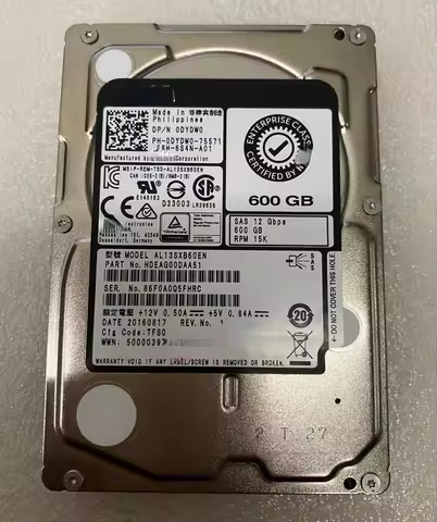 For DELL 0DYDW0 0HK6JN AL13SXB60ENY 600GB 15K SAS 2.5 inch 12Gb hard drive