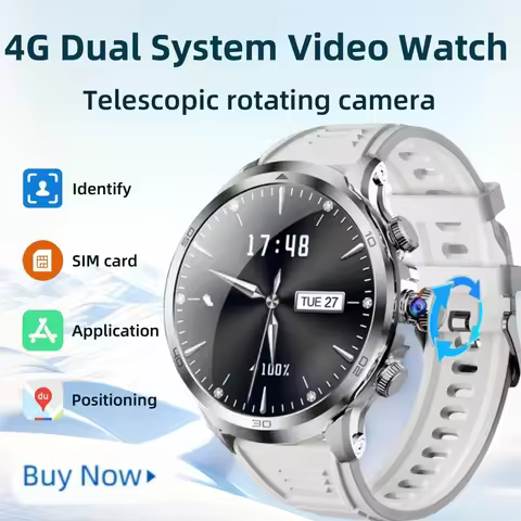 H19 4G LTE Smart Watch: 32GB+256GB, 900W Rotating Camera, GPS, WiFi, Google Play Store Support, Andr