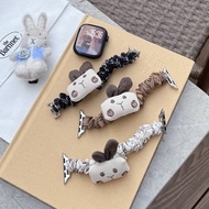 IWatch Strap Rabbit Elastic Hair Ring Strap Suitable for All Series apple iwatch Watch Wrist Strap a