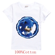 Sonic The Hedgehog เสื้อยืดชายหญิงแขนสั้น Tshirt ฤดูร้อน8522อะนิเมะเสื้อยืดการ์ตูน Casual การ์ตูนหลวมกีฬาแฟชั่นเด็กเสื้อผ้า