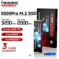 Fanxiang S500Pro SSD M.2 2280 NVMe PCIe 3.0 3200MB/s TLC 256GB 512GB 1TB for Laptop PC