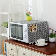 Cotton Linen Fabric Universal Microwave Oven Cover Anti-dust Cover Oven Cover Electric Oven Cover Cl
