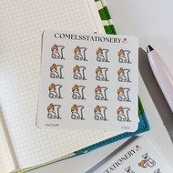 COMELS Vacuum Daily Chores Sticker Sheet for Planner Bullet Journals Journaling Diary