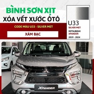 Sơn Xịt Xóa Vết Xước Cho Xe MITSUBISHI XPANDER Màu XÁM BẠC code U33 - SILVER MET Chính Hãng OH PAINT