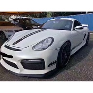 Porsche 987Boxster Boxster Modified GT4 Large Surround Semi-Carbon Fiber Front Bumper Rear Bumper Re