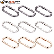 1set 9pcs 3 colors Zinc Alloy Spring Gate Rings For Webbing Strapping Bags Garment Accessories Oval 