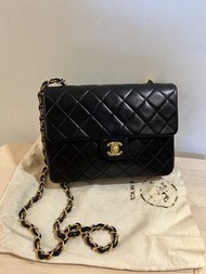 ✨ Vintage 90s Classic — Chanel Mini Square Flap Bag  中古Chanel購自日本✨