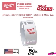 Milwaukee 76mm HOLE DOZERTM Hole Saw Bi-Metal Cups 49-56-9637