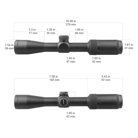 Tactical Optics Cross Fire II Riflescopes | 2-7x32 / 3-9x40 / 4-12x44 SFP, 25.4mm Tube, Dead-Hold BD