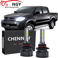 New For Toyota Hilux VIGO KUN25 (year 2006 - 2011) Front LED Headlight Bulbs 6000K 12V-24V Bright Wh