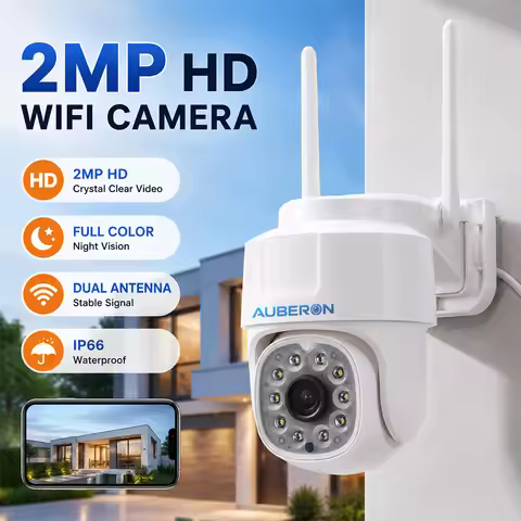 2MP HD Outdoor WiFi Camera CLOUD365 APP IP66 Weatherproof Full Color Night Vision H.265 Dual Antenna