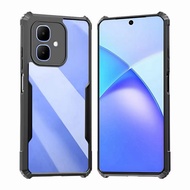 Black Edge Case HHL Clear Back For infinix Smart20 Shockproof