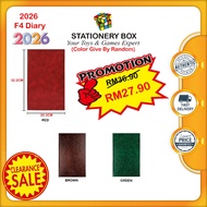 2026 F4 Diary - 1 Day 1 Page Hard Cover Large Size Foolscap Folio Diary Notebook [READY STOCK]