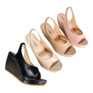 Bee Wedge Sandals 3-Inch Heels Beautiful Color Lightweight Comfortable To Wear * 1 Size Of Chubby Fe