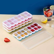 Silicone Ice Cube Tray 14 Holes Ice Cube Maker Ice Cube Mold Bekas Ais Batu Peti Sejuk Baby Food Mak