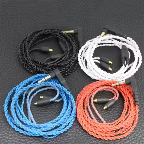 FENGRU Kuma 3.5mm Twistedwire MMCX Earphone Upgrade Cable for Shure SE215 SE315 SE535 SE846 UE900 Ea