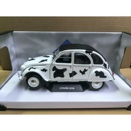 SOLIDO 1/18 CITROEN 2CV6 CITROEN Car Model Alloy Open Left Right Door Front Wheel Steering Tail Cove