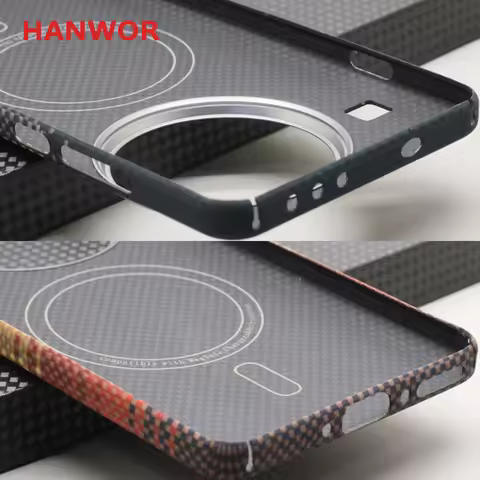 HANWOR 600D/1500D Carbon Fiber Phone Case for OnePlus 13 Ultra-thin Business Aramid Fiber Cover OneP