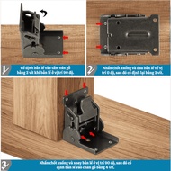 Self-Locking Folding Hinge 0-90-180 Degrees | Folding Table Leg, Folding Table, Folding Shelf, Heavy