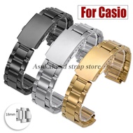 For Casio Band Stainless Steel Watchband 18mm Metal Strap Small Square for AE1200 AE1300 F-91W F84 F