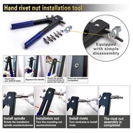 【U8B】-Pressure Rivet Nut Tool Kit 430Pcs Metric Rivet Nut Combination (M8/M6/M5//M3) Suitable for Fu