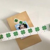 !Decorative Washi Tape Lucky Four-Leaf Clover 5 Meters Long