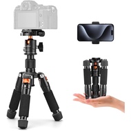 K&F CONCEPT Mini Desktop Tripod, 20.5''/ 52cm Compact Desk Tripod with 360 Degree Ball Head, 1/4 inc